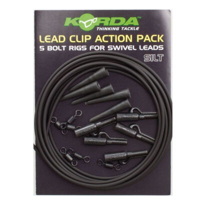 Zestaw Korda Lead Clip Action Pack Silt