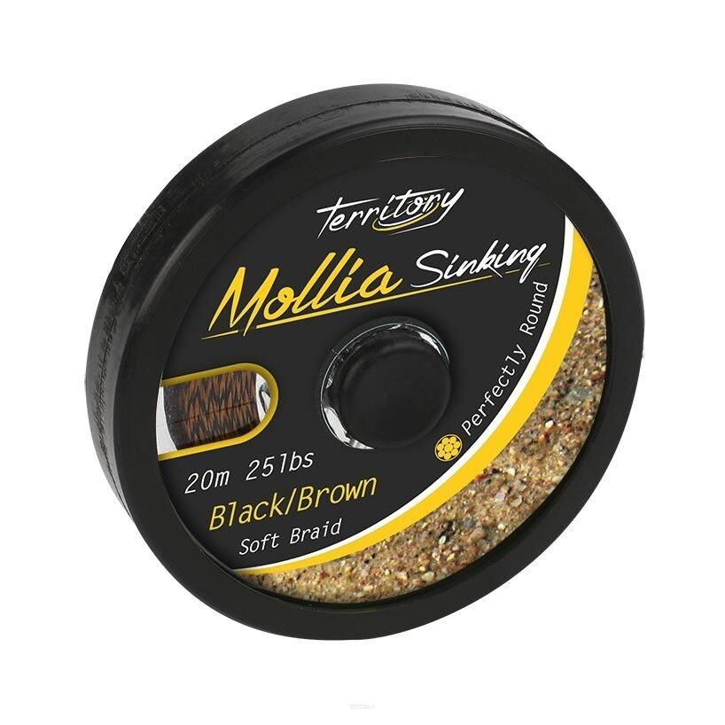 Plecionka przyponowa Mikado Mollia Hooklink - czarno/zielona 45lb AMC-MH45B/G