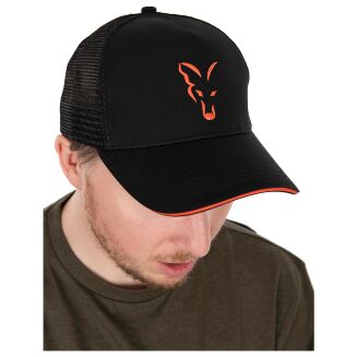 Czapka Fox Collection Trucker Cap Black & Orange - 3