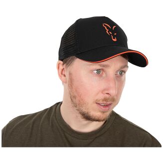 Czapka Fox Collection Trucker Cap Black & Orange - 4