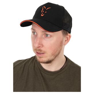 Czapka Fox Collection Trucker Cap Black & Orange - 5