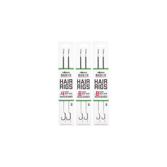 Przypony Korda Basix Hair Rigs Wide Gape 4 Micro Barbed 25lb - 3