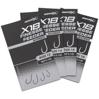 Haczyki Matrix X1B Finesse Feeder Barbed - 14 - 5