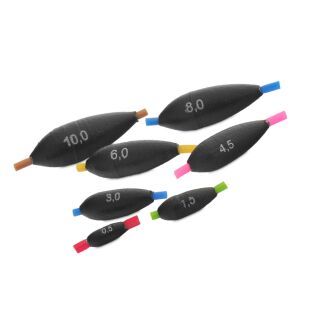 Ciężarki Tubertini Torpille Matt - 1,2g  (4 Szt.) - 2