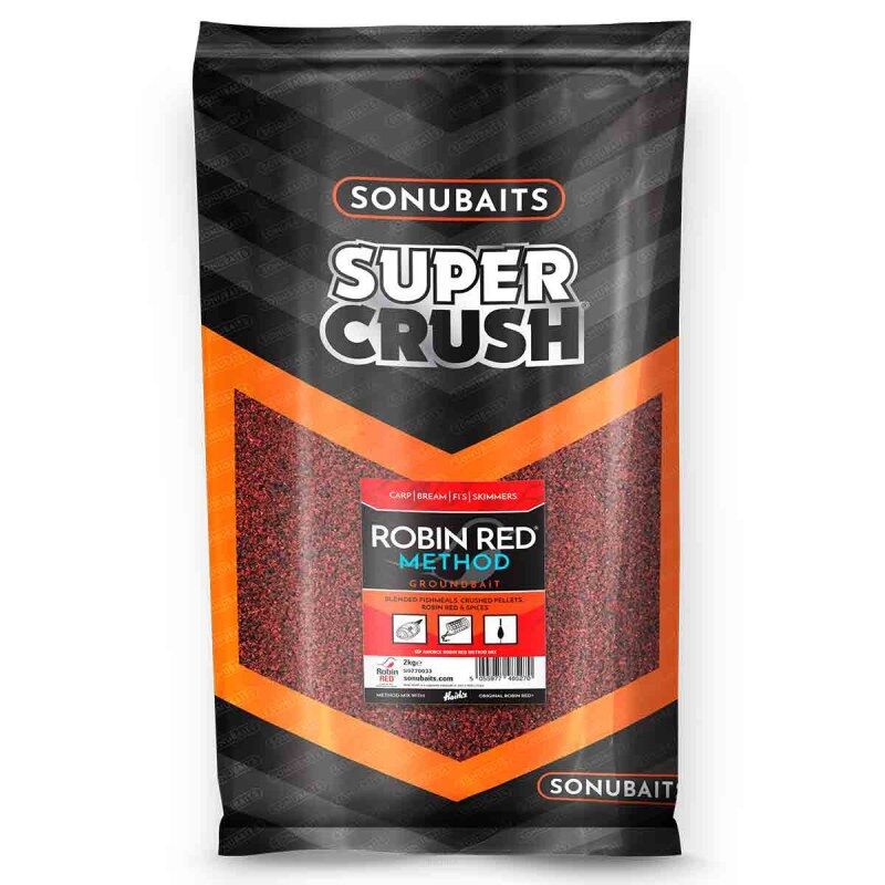 Sonubaits Robin Red - Method Mix 2kg, skuteczna zanęta do metody, zanęta gruntowa, zanęta na karpia