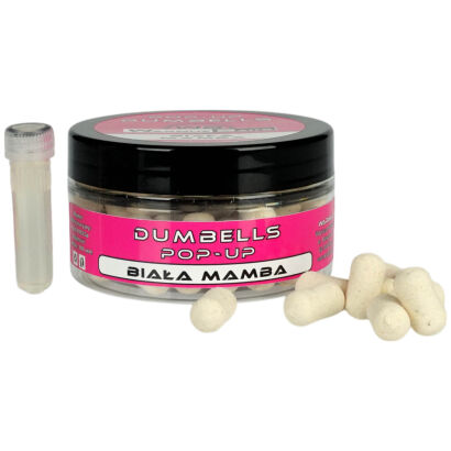 Kulki Warmuz Baits Pop Up Dumbells Biała Mamba 10mm 100ml + Dopalacz