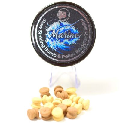 Wafters Bison Marine Slow Sinking Bomb & Pellet Waggler H Baits 25ml