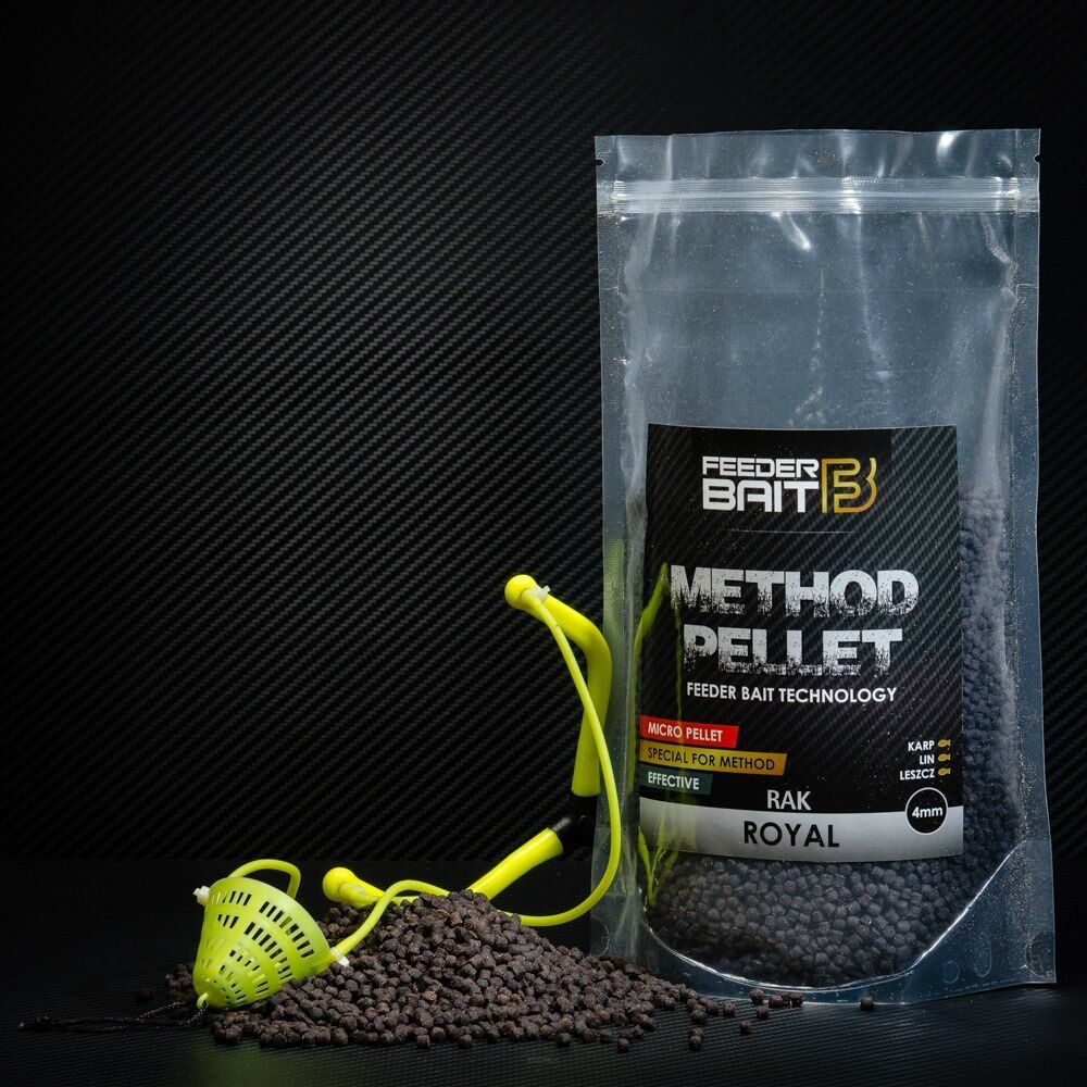 Pellet zanętowy Feeder Bait 4mm - Black Royal 0,8kg