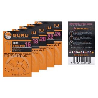 Haczki Guru SFPB Micro Barb Spade End Super Fine Pole Special - 18 - 2