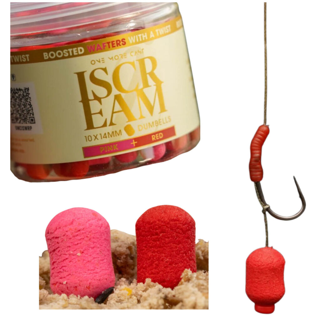 Kulki One More Cast IScream Boosted Fluoro Wafters Red & Pink 10x14mm