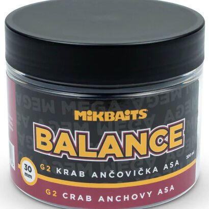 Kulki Mikbaits Mega Balance G2 Crab Anchovy Asafoetida 30mm 300ml