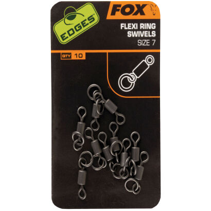 Krętliki Fox Edges Flexi Ring Swivel 7 x 10