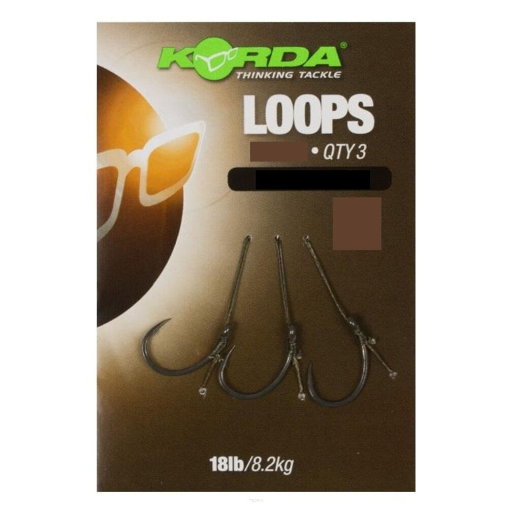 Przypony Korda Loops Wide Gape X 8 Micro Barbed 18lb 8.2kg