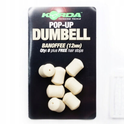 Sztuczne Dumbellsy Korda Pop Up Dumbell Banoffee 8mm