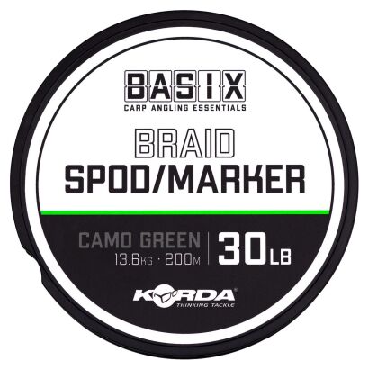 Plecionka Korda Basix Spod/Marker Braid Camo Green 20lb 200m
